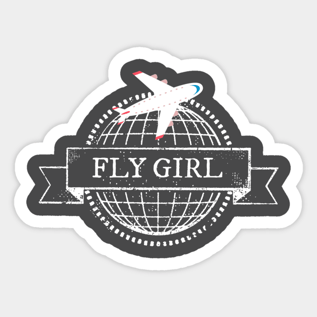 Fly Girl Sticker by ArtisticEnvironments